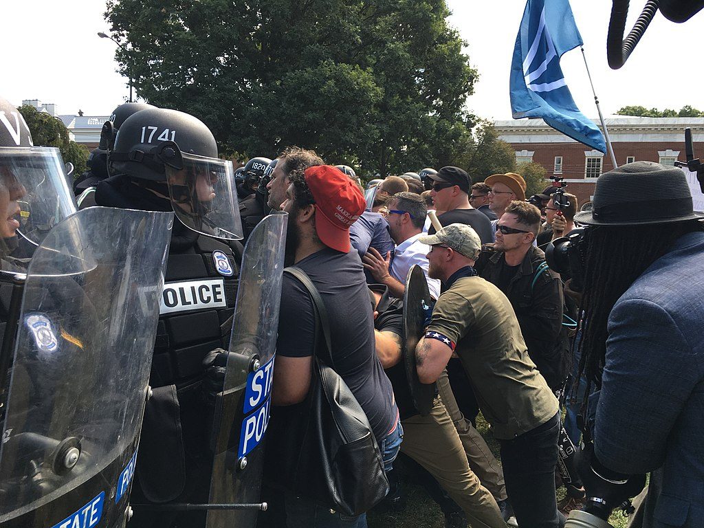 By Evan Nesterak (White supremacists clash with police) [CC BY 2.0 (http://creativecommons.org/licenses/by/2.0)], via Wikimedia Commons